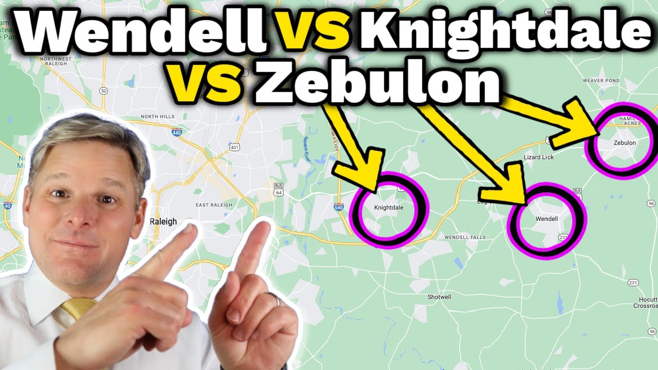 Knightdale VS Wendell VS Zebulon North Carolina - Raleigh NC Suburbs