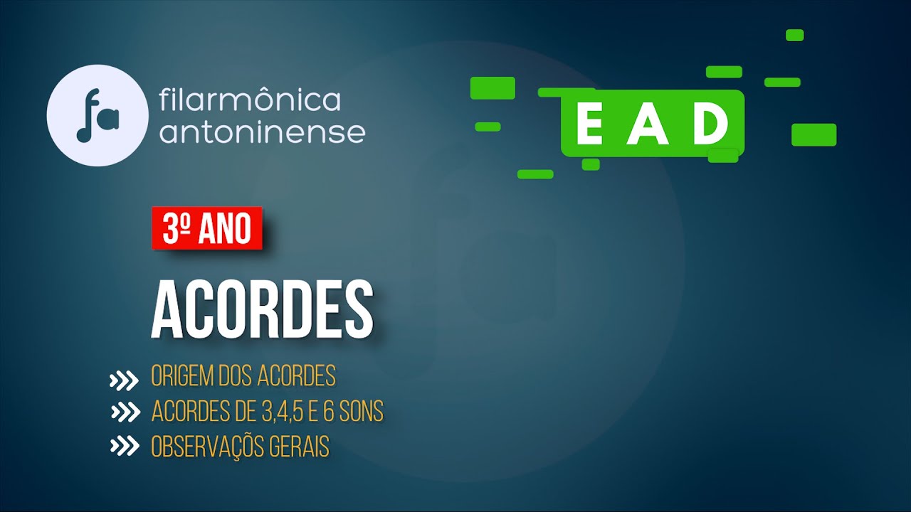 Filarmônica Antoninense - EAD | 6ª aula | 1° período | 3° ano