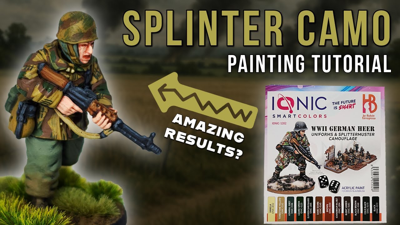 Окраска WW2 Splinter Camo - Ionic Набор красок для немецкой артиллерии времен Второй мировой войн...