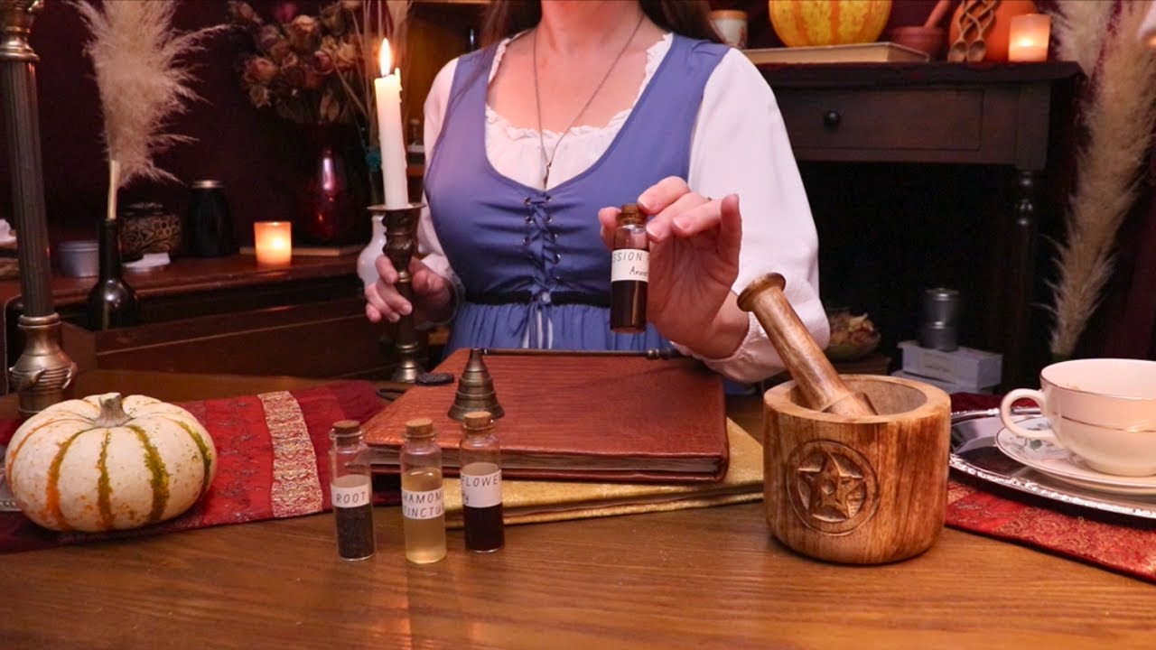 ASMR Apothecary Roleplay Cinematic Teaching My Apprentice (You) Soft Spoken ASMR Roleplay