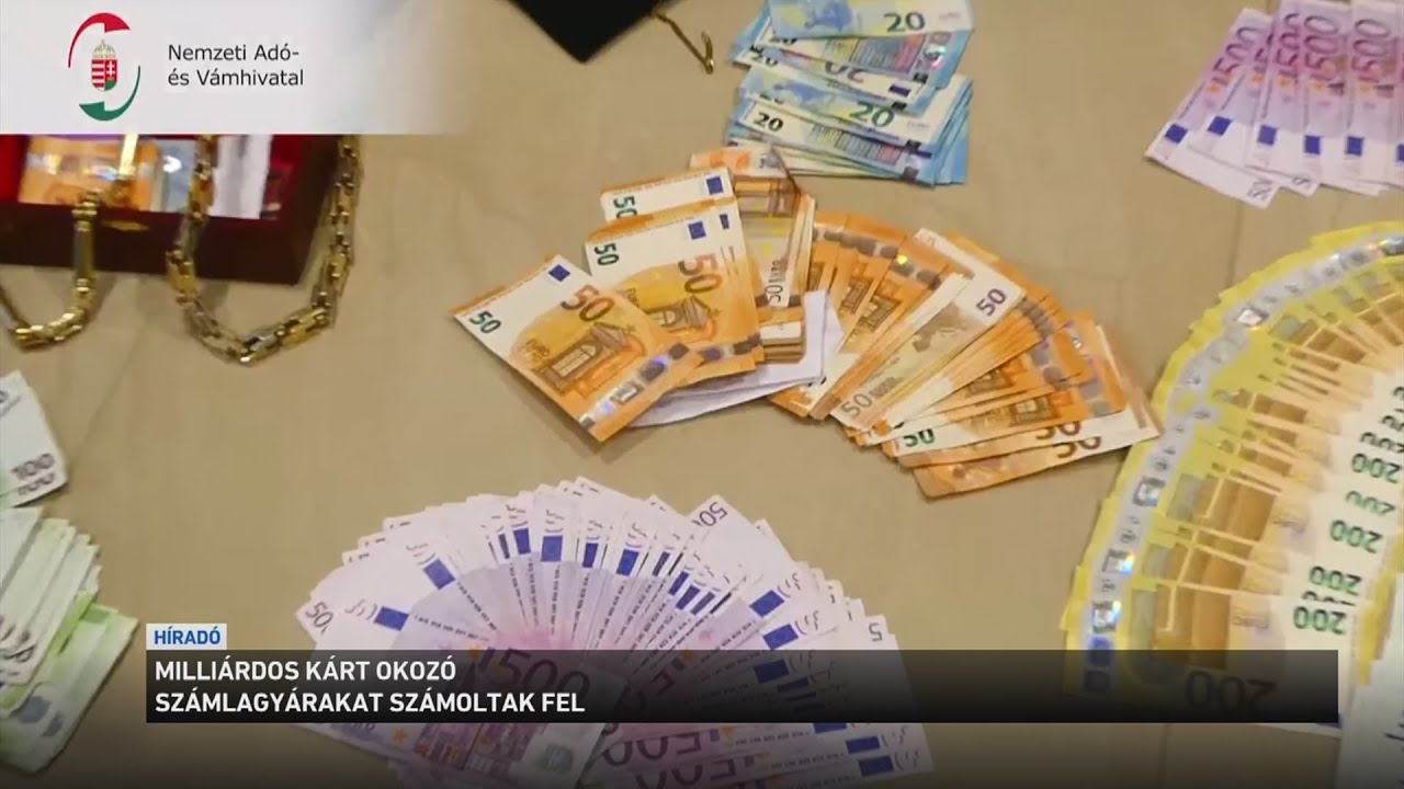 Milliárdos kárt okozó számlagyárakat számoltak fel