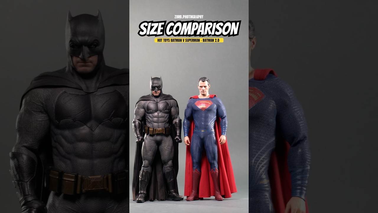 Size Comparison: Hot Toys DC Batman v Superman Dawn of Justice- Batman 2.0 