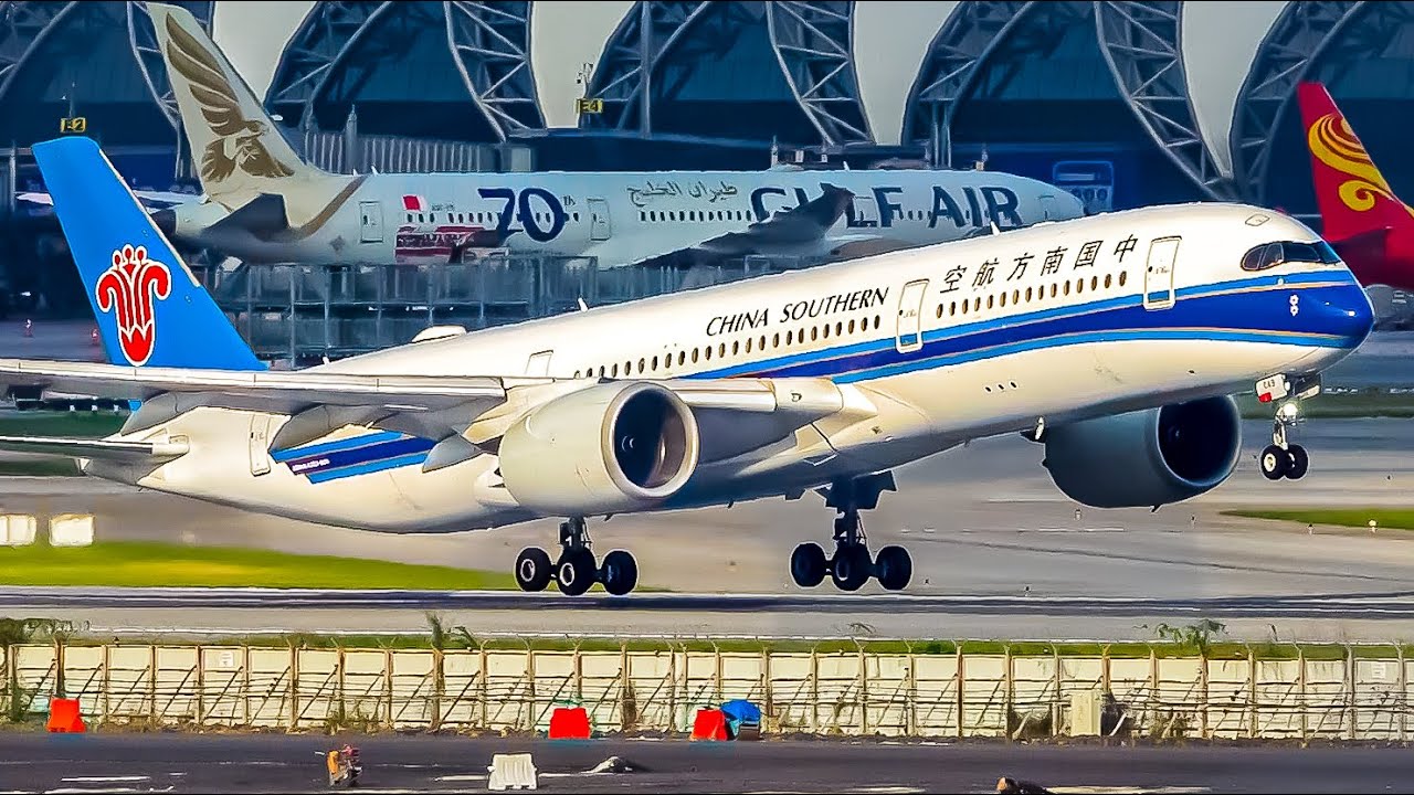 🇹🇭✈️30 Minutes of Epic Plane Landings and Stunning Takeoffs at Suvarnabhumi Airport!