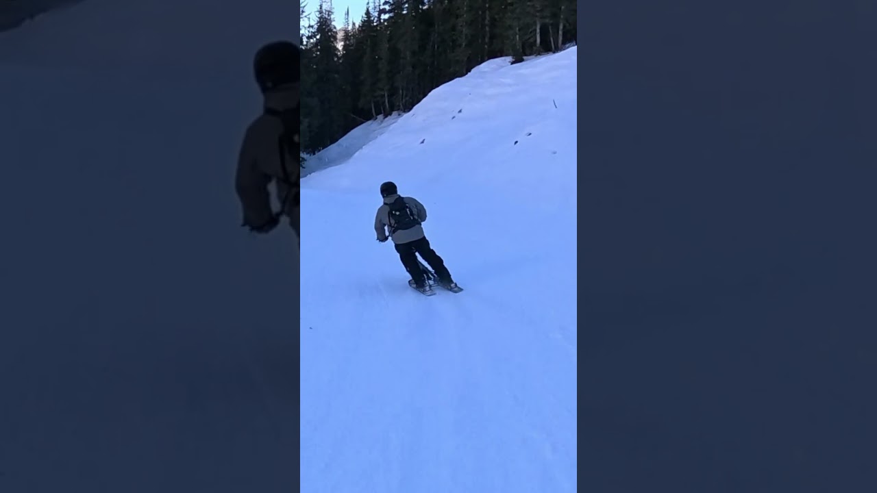 Easy way down Honeycomb Canyon  with a Snow Biker.