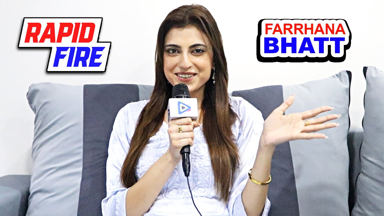 Farrhana Bhatt Reveals Her DREAM Co-star & Secret Talent | Rapid Fire