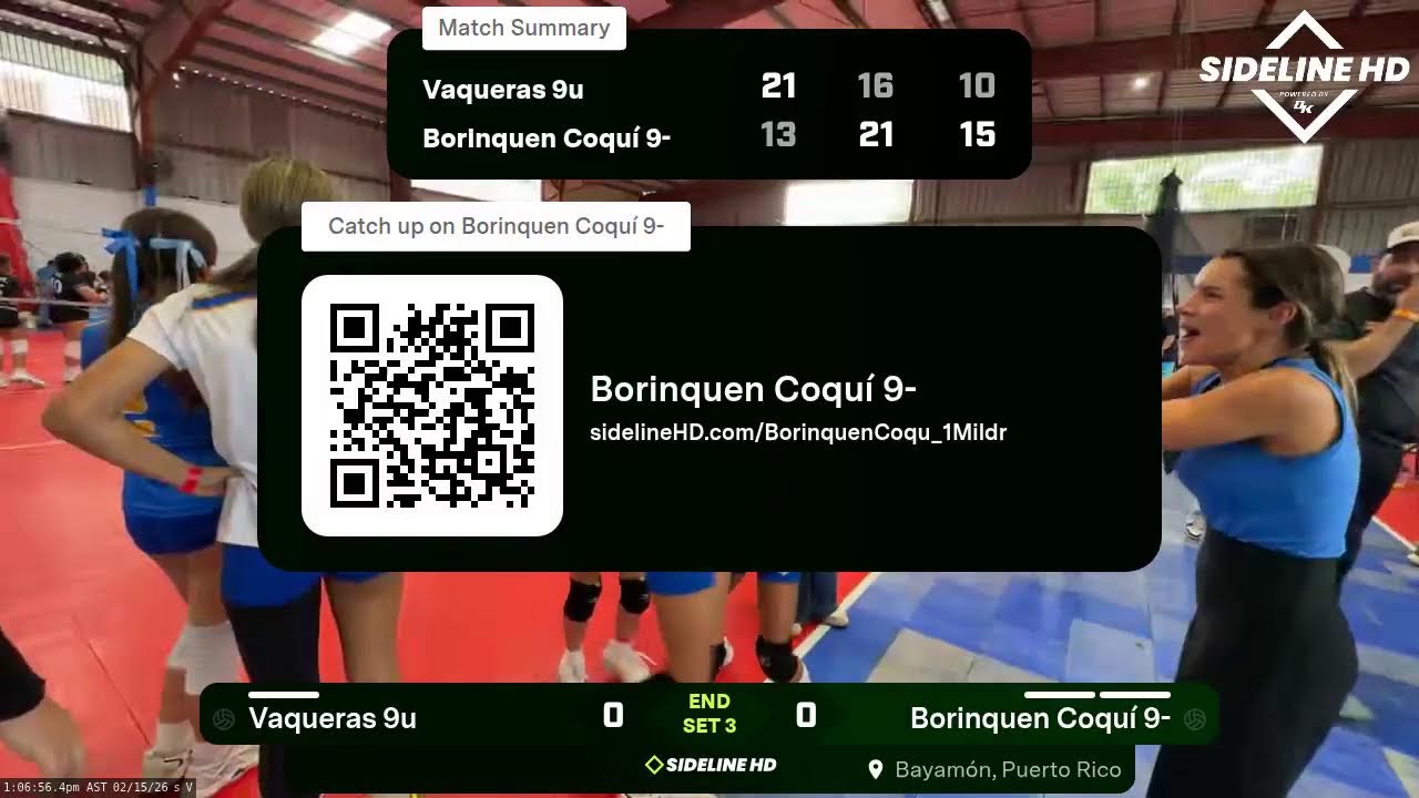 Borinquen Coquí 9- vs. Vaqueras 9u (2026.02.15)