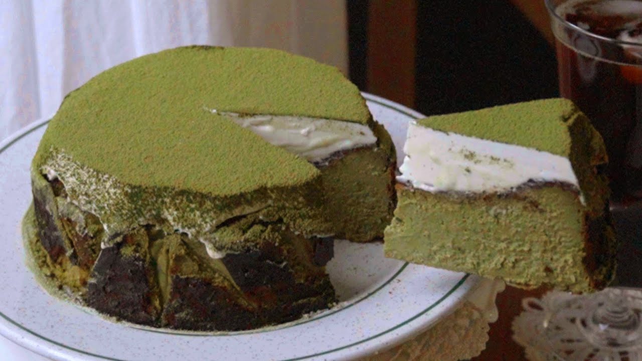 말차 바스크 치즈케이크 만들기 Matcha Basque Cheese Cake Recipe 녹차 바스크 치즈케이크 레시피 말차치즈케이크 그린티 치즈케이크 만드는법
