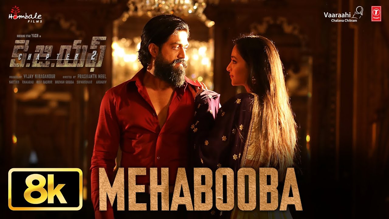 Mehabooba 8K Video | KGF Chapter 2 | RockingStar Yash | Prashanth Neel | Ravi B | Srinidhi Shetty