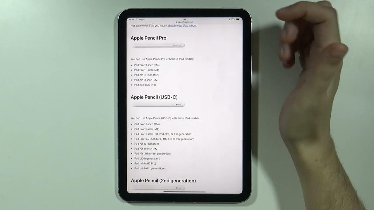 iPad Mini (A17 Pro): Jaki rysik Apple Pencil jest kompatybilny?