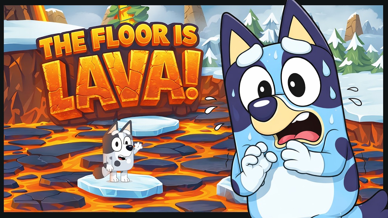 Floor Is Lava | Bluey | Bingo | Muffin | Brain Break For Kids | Just Dance Video| Danny Go Noodle