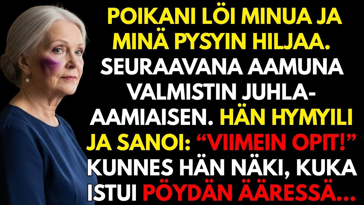 Poikani löi minua. Seuraavana aamuna tarjoilin hänelle aamiaisen… ja oikeuden.