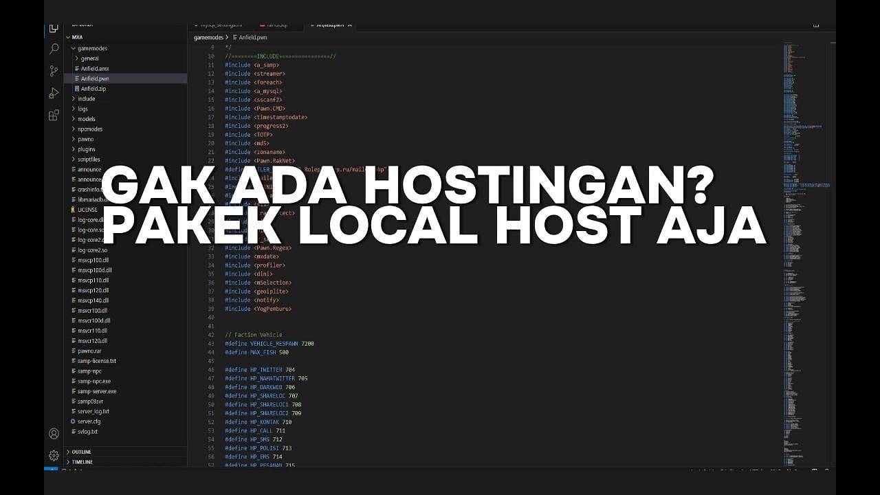 CARA ON KAN SERVER DI LOCAL HOST SAMP - INDONESIA