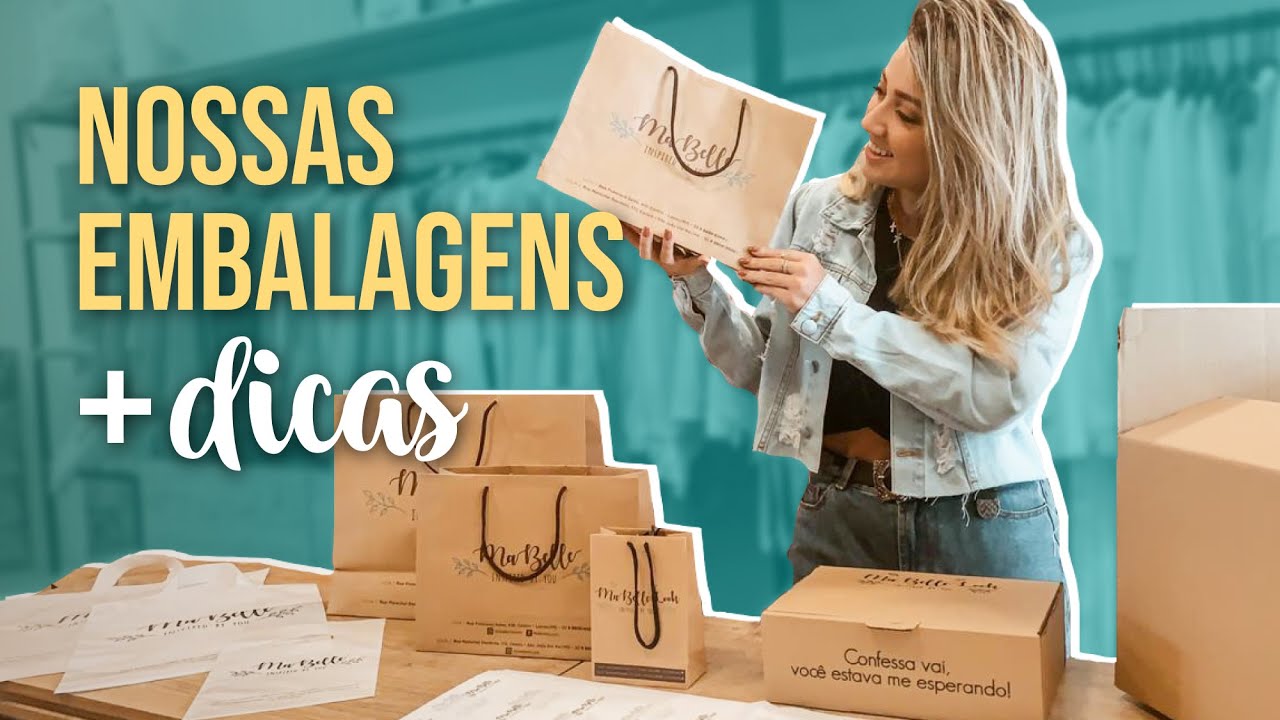 Embalagens e etiquetas da nossa LOJA