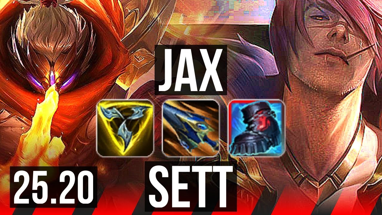 JAX vs SETT (TOP) | 6 solo kills, Godlike | NA Master | 25.20