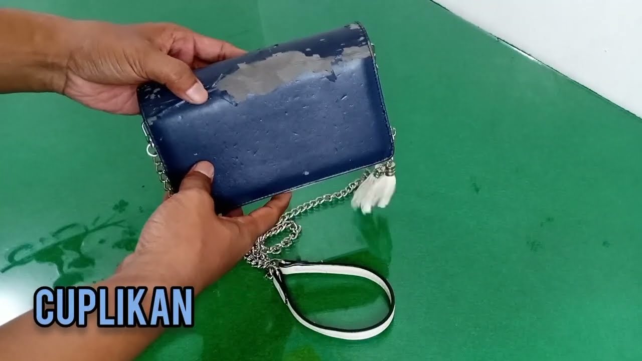 Restorasi tas mengelupas pada bagian luar @Teguhztyaone