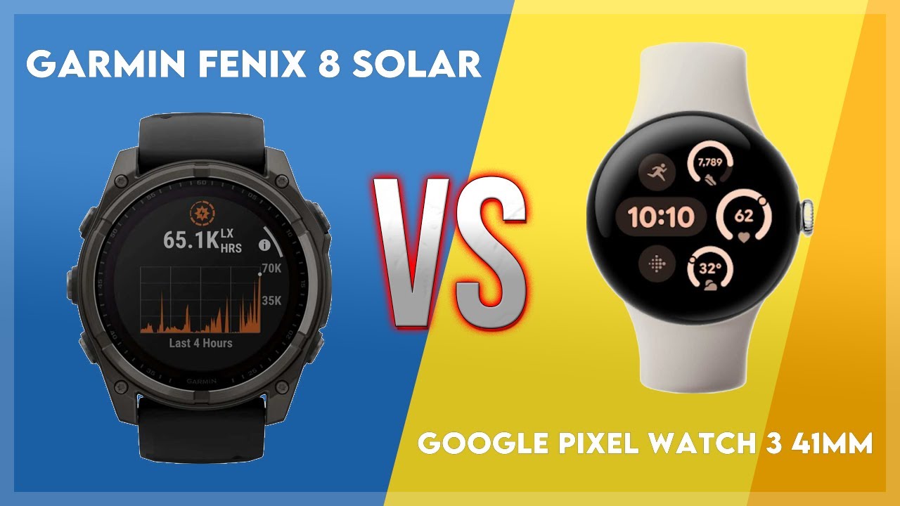 Garmin Fenix 8 Solar vs Google Pixel Watch 3 41mm Comparison