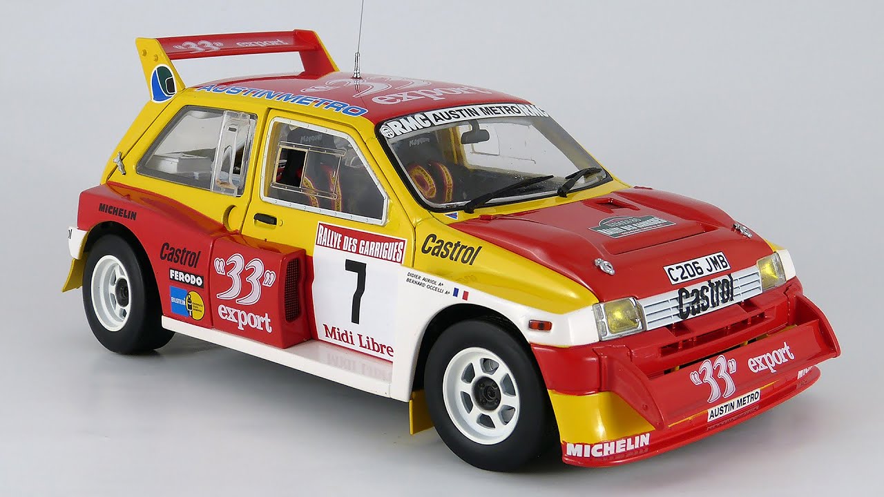 1:18 SunStar MG Metro 6R4 #7 Rallye de France Garrigues-Languedoc-Roussillion 1986 Auriol/Occelli
