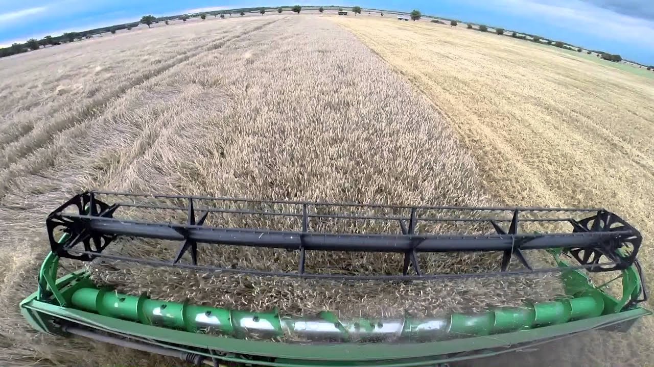 John Deere T660 HM harvest 2014 [GoPro] HD