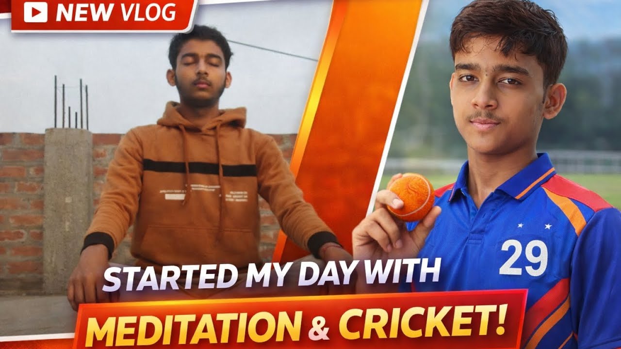 || Sunday T20 match, 🏏meditation 😊 || Sunday+match+stretching || Full vlog 😎||