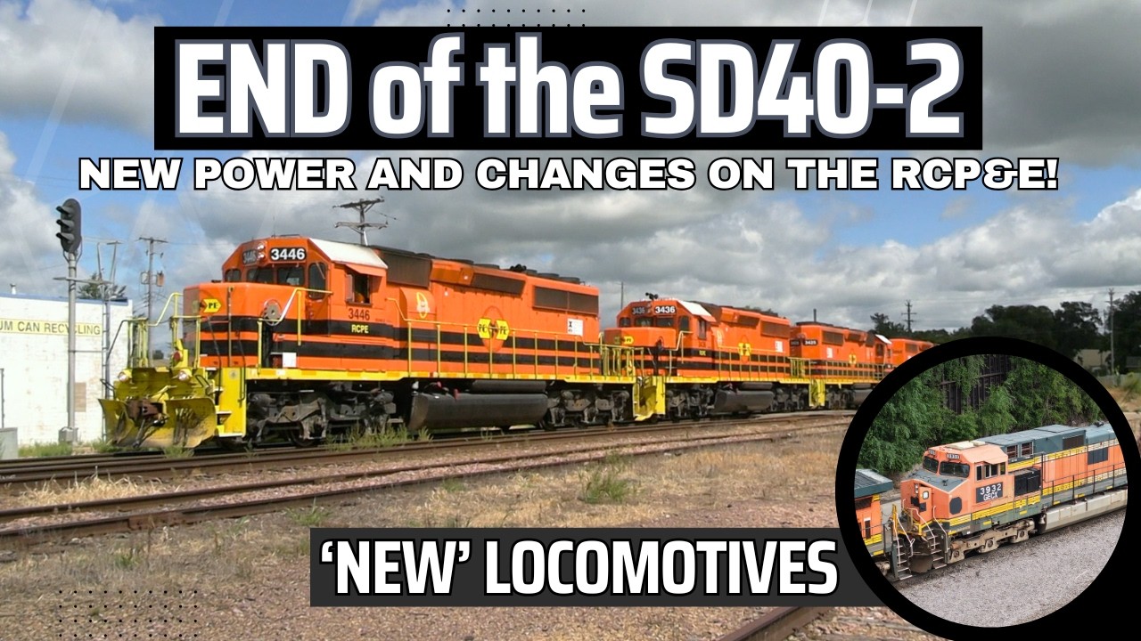КОНЕЦ SD40-2 на линиях Rapid City, Pierre и Eastern — НОВЫЕ локомотивы для железной дороги