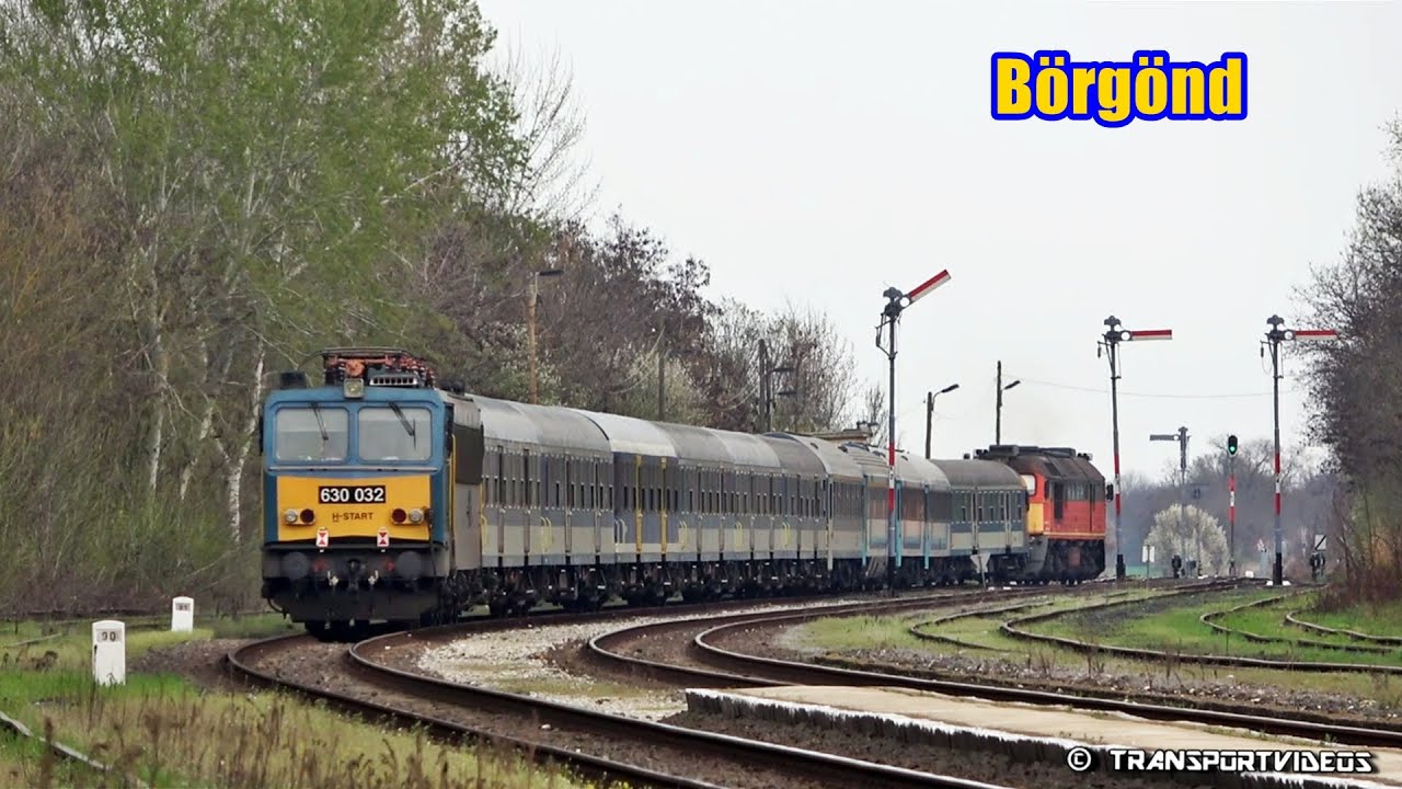 2025.03.30. - A terelt Mecsek InterCity-t vontatja a 628 314-es remot Szergej Börgöndön!