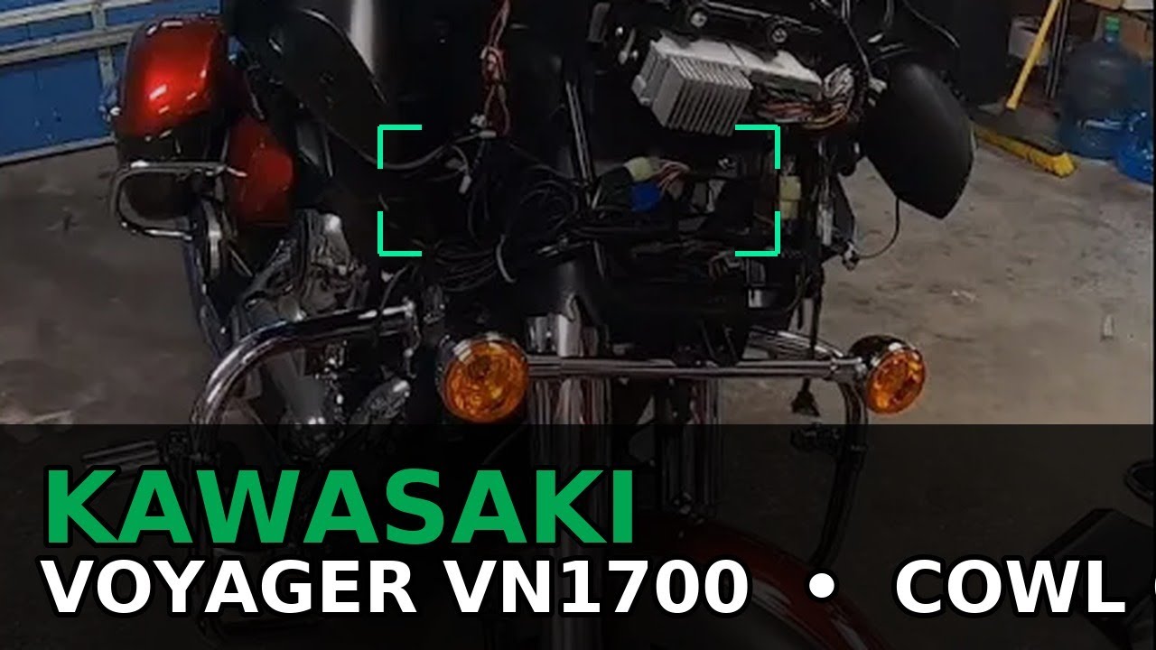 Easy and Detailed Kawasaki Vulcan Voyager VN1700 Fairing Cowl Cowling Removal Vaquero