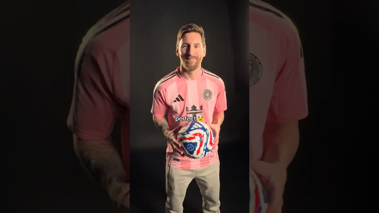 The club world cup ball is right at home with Messi 💗⚽️ #adidas #football #clubworldcup #messi