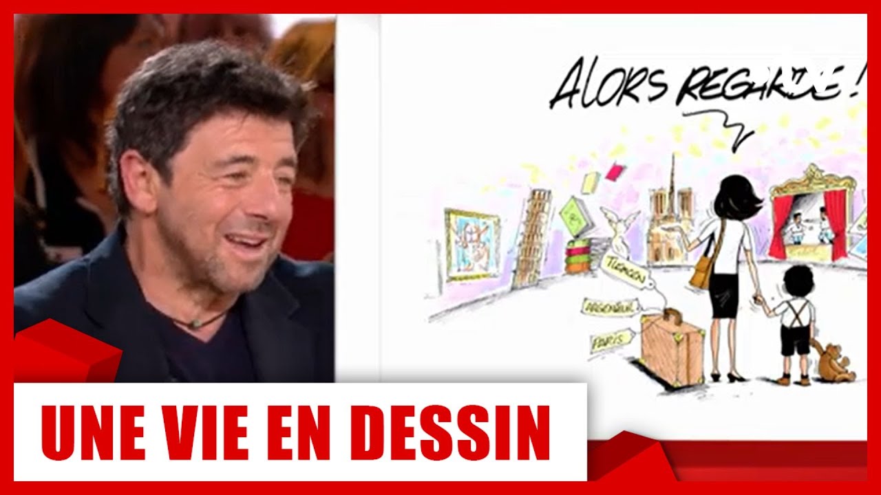 Patrick Bruel : une vie en dessin par Chaunu - Vivement Dimanche 27 novembre 2022