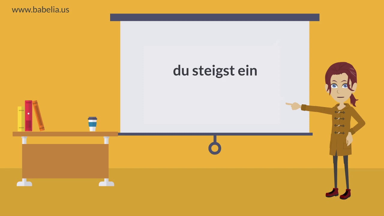 Chapter 26 Grammar Verb einsteigen German for Beginners 