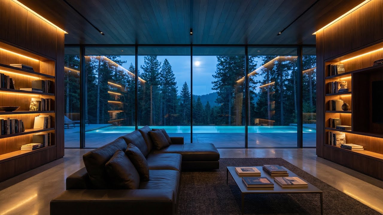60 Minutes ADHD Focus Music | Modern Interior | Night Study Session