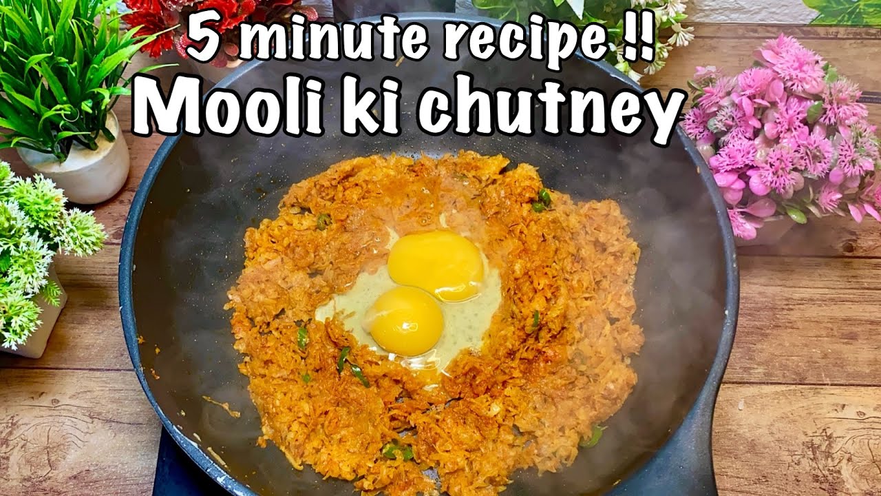 5 minute recipe | Mooli ki chutney |White radish chutney | quick and tasty kashmiri chutney #kashmir