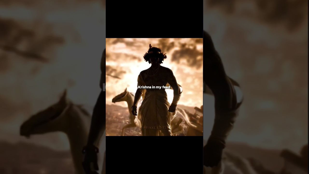 Krishna in my feed 💀🗿 #krishna #janmashtami #trending #shorts #reels #edit #radha #viral #relatable