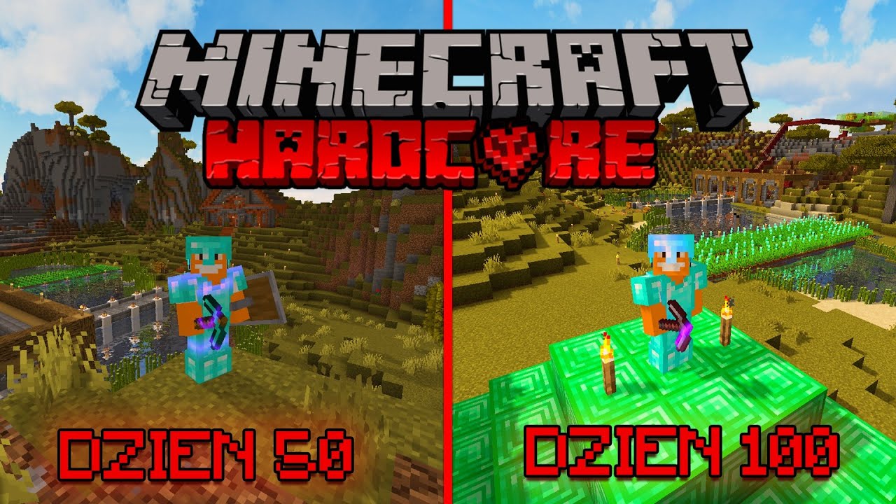 Przeżyłem 100 DNI na świecie Minecraft HARDCORE!