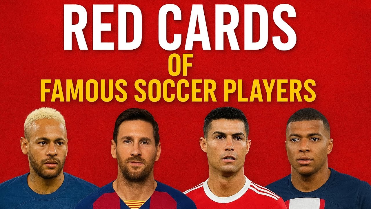 Number of Red Cards of Famous Football players ⚽