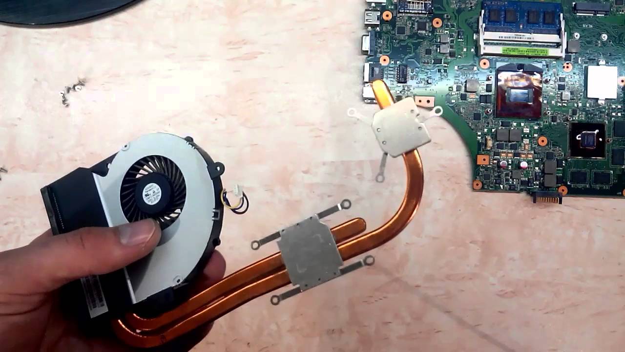 Чистим от пыли Asus K53S