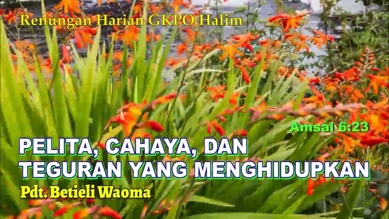RH GKPO Halim Rabu 11 Februari 2026 PELITA, CAHAYA, DAN TEGURAN YANG MENGHIDUPKAN