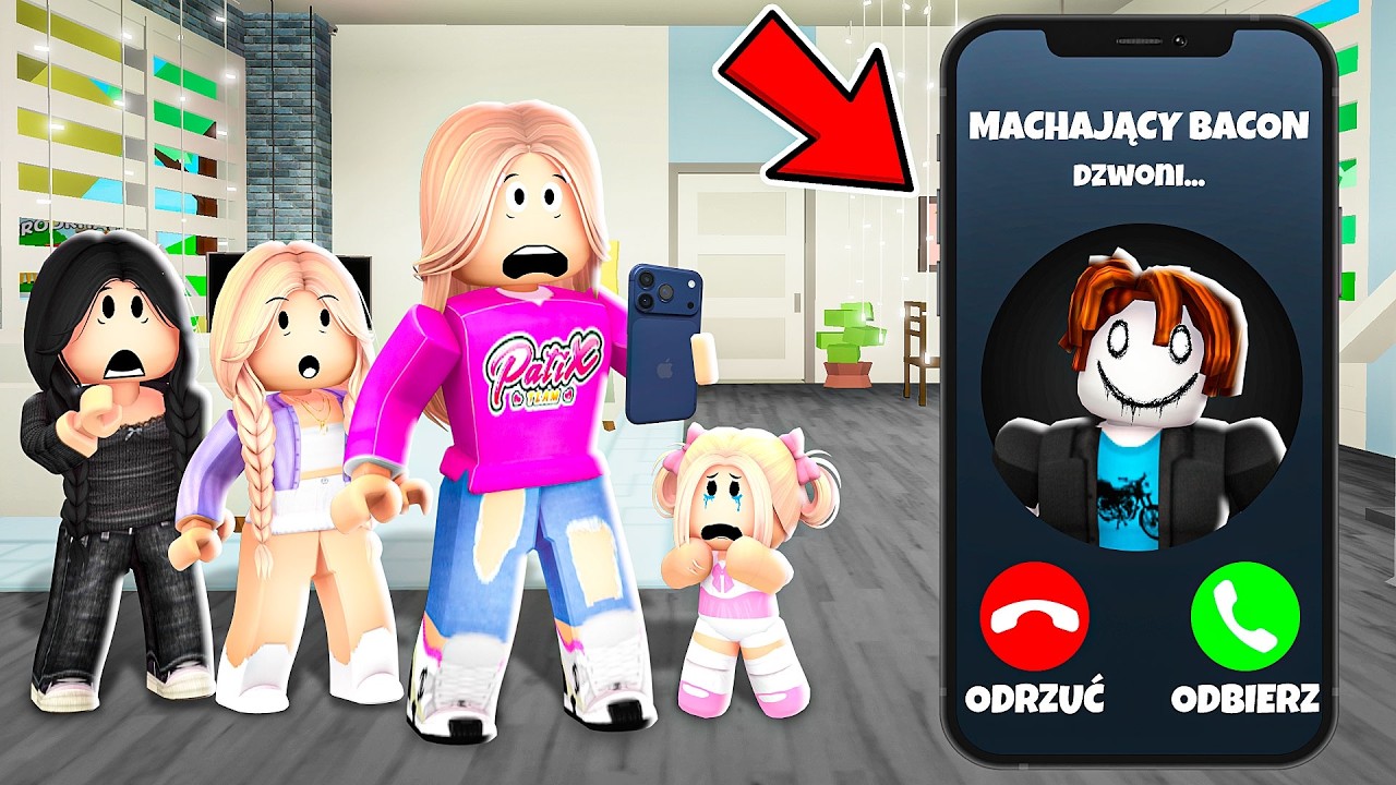 MACHAJĄCY BACON ZADZWONIŁ DO MNIE i POKAZAŁ TO... na BROOKHAVEN w ROBLOX! 😱