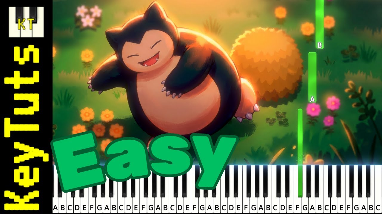 Greengrass Isle [Pokemon Sleep] - Easy Mode [Piano Tutorial] (Synthesia)