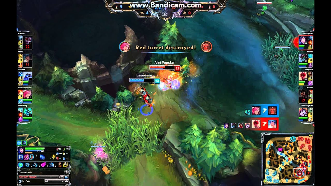 Best Ahri world plays #1 - 1v5 hexakill