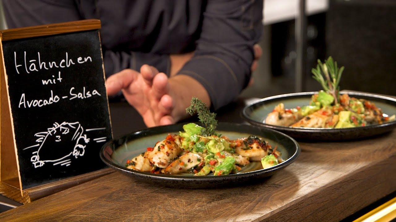 Pikante Hähnchenbrust mit Avocado Salsa - Scharfes zum Valentinstag | Das schnelle Gericht