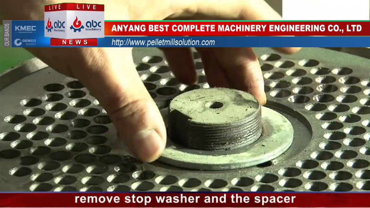 Flat Die Dismantle and Install of Small Pellet Machine