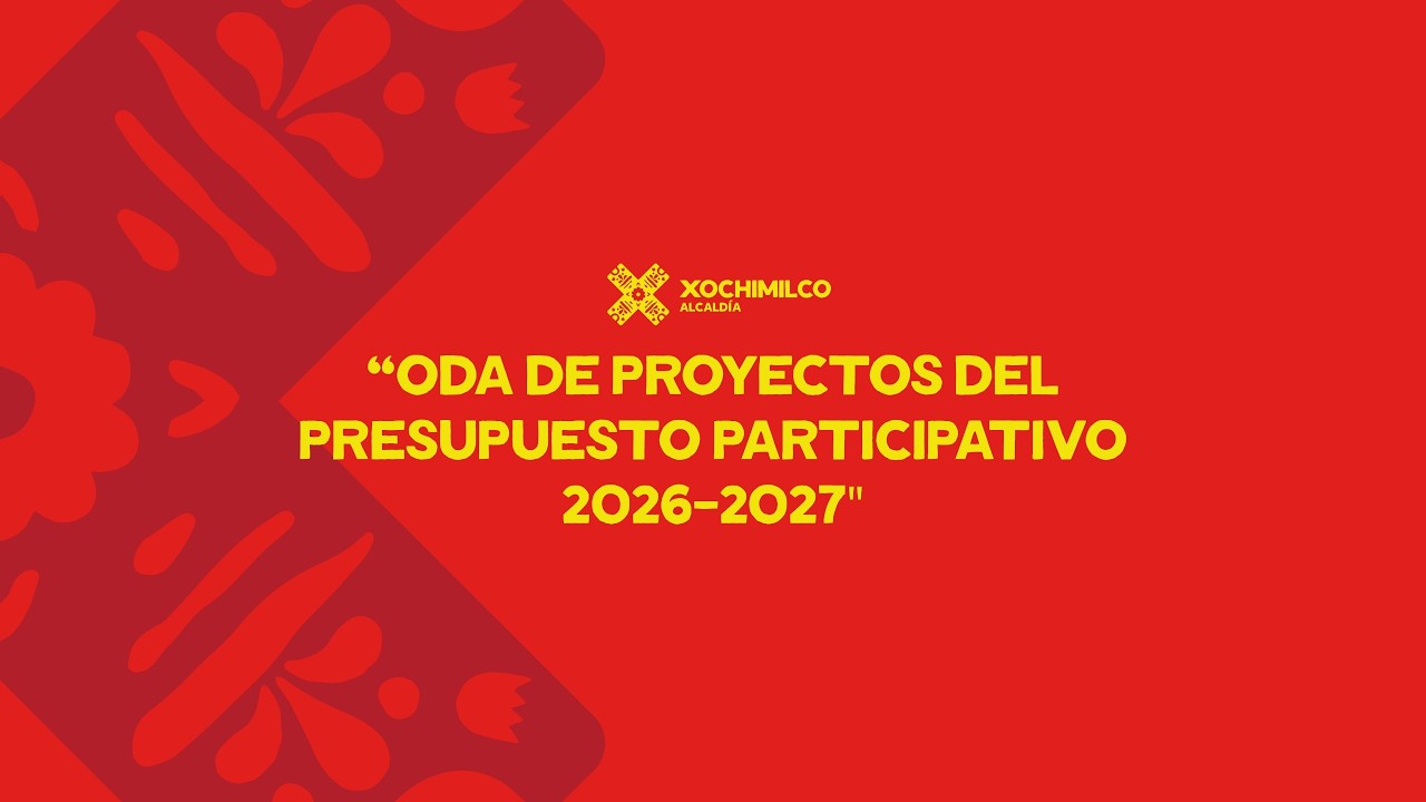 ODA de proyectos del presupuesto participativo 2026-2027