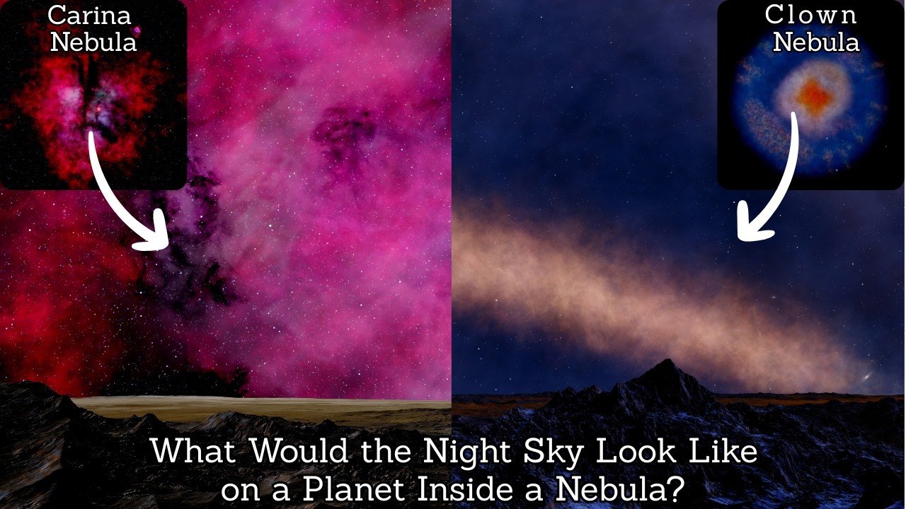 What Does the Night Sky Look Like on Planets Inside the Most Famous Discovered Nebulae?