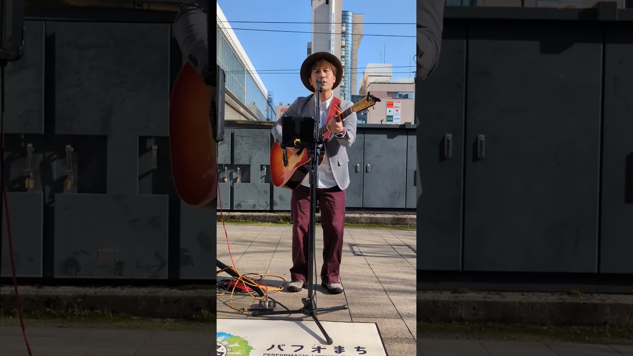 2月15日(日)富山駅マルート前路上ライブ    河合良            #富山 