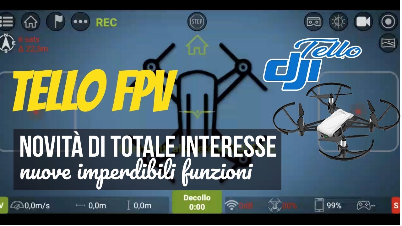 Dji Tello: Novità di totale interesse per Tello fpv