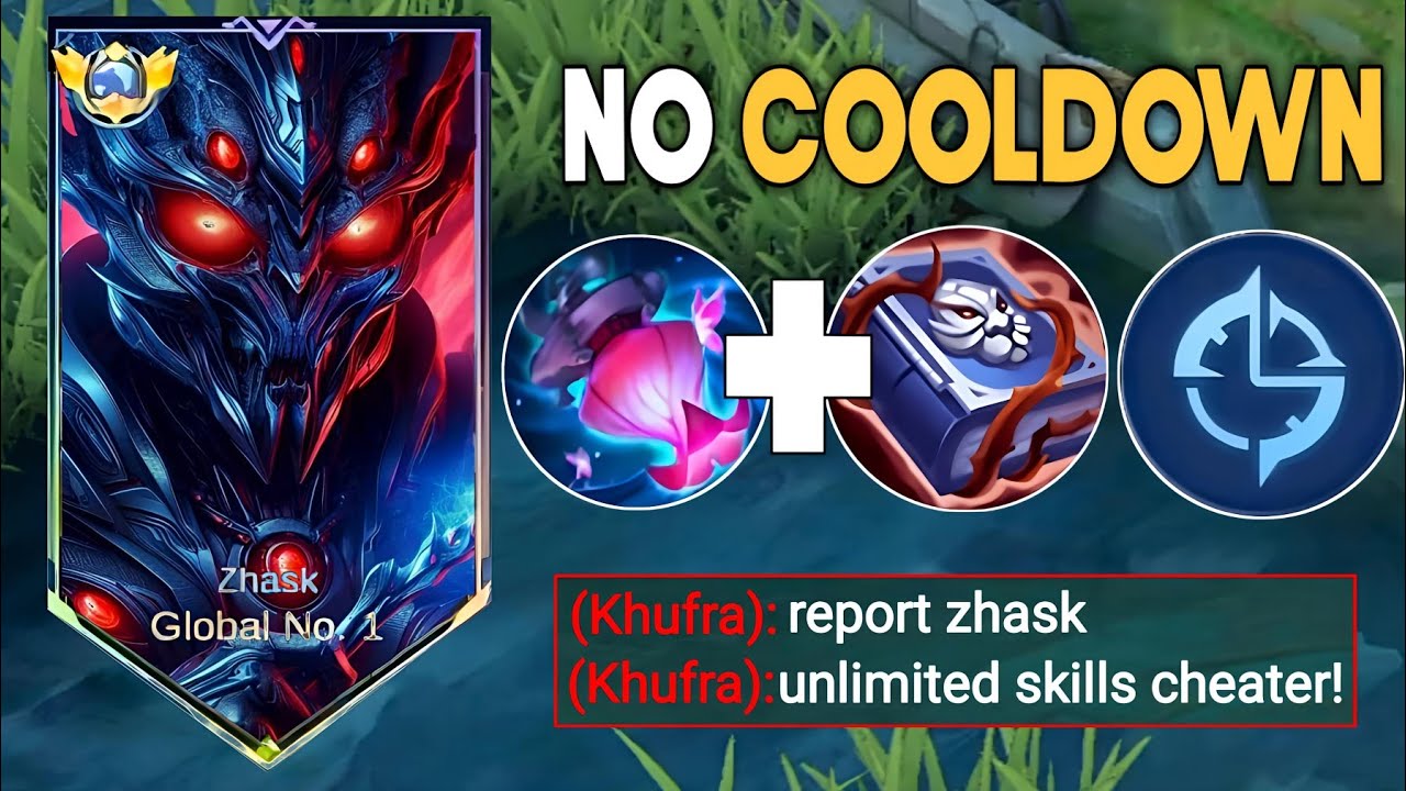 WHEN GLOBAL ZHASK  THIS NEW COOLDOWN EMBLEM AND BUILD IN SOLO RANKED  GAME!!(pls try)MLBB✓