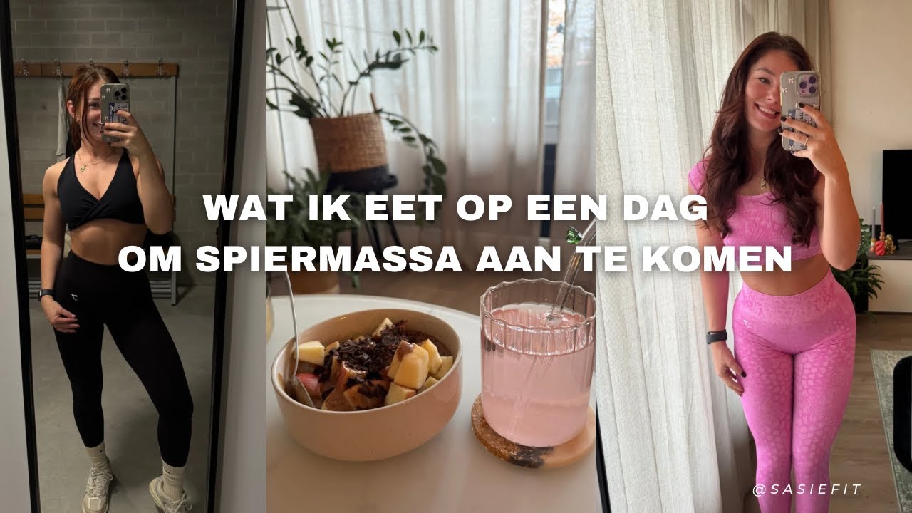 WAT IK EET OP EEN DAG LEAN BULK | Dagvlog, legday, receptjes #77
