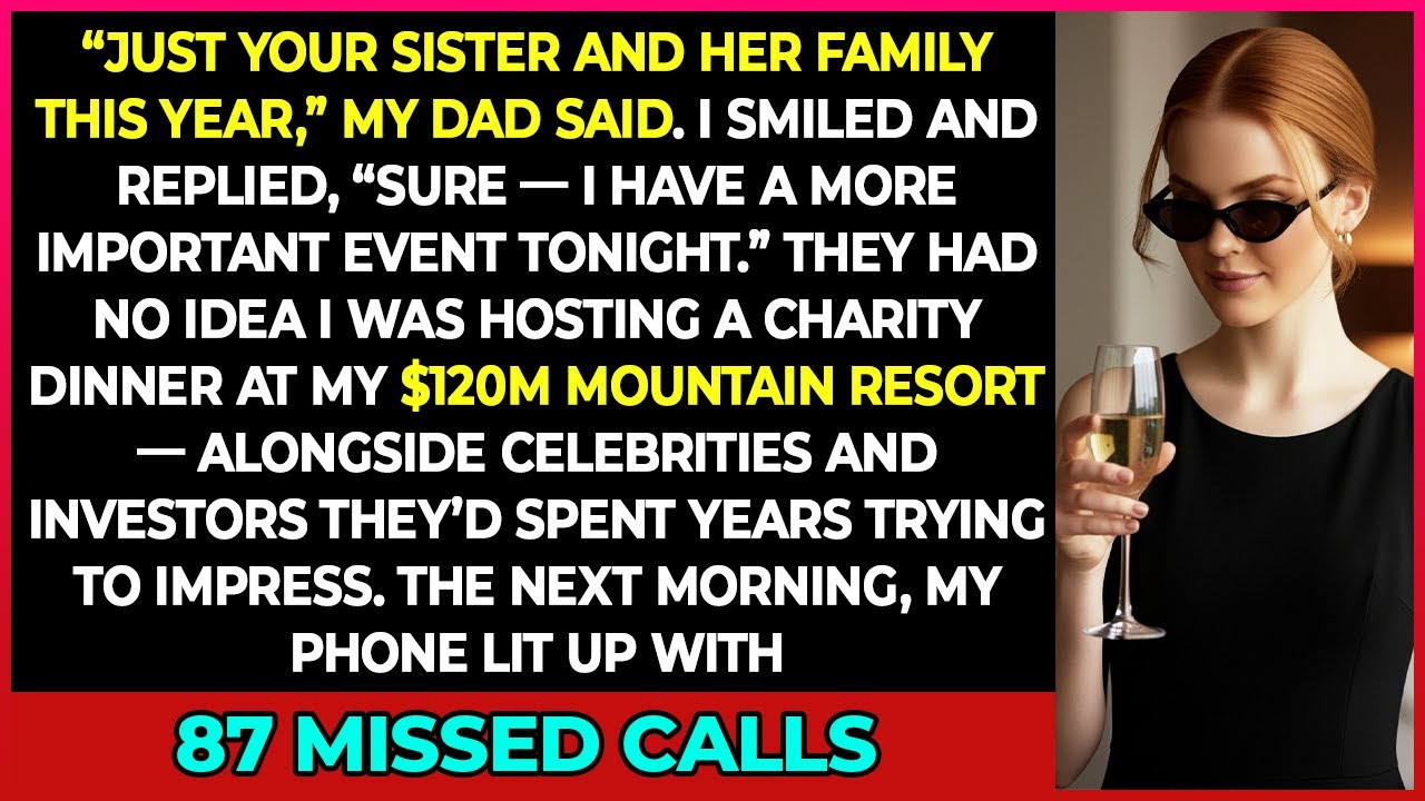 My Dad UNINVITED Me for Christmas — So I Hosted a Charity Dinner at My $120M Mountain Resort…