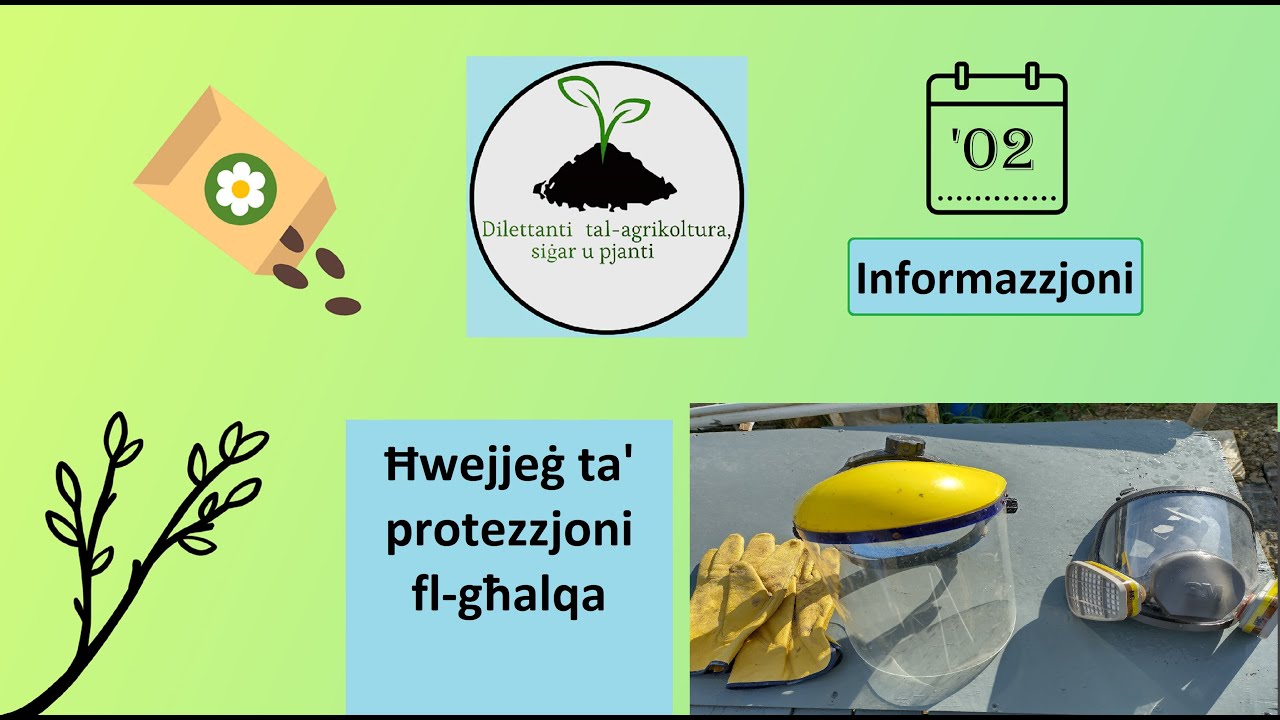 Ħwejjeġ ta' protezzjoni fl-għalqa