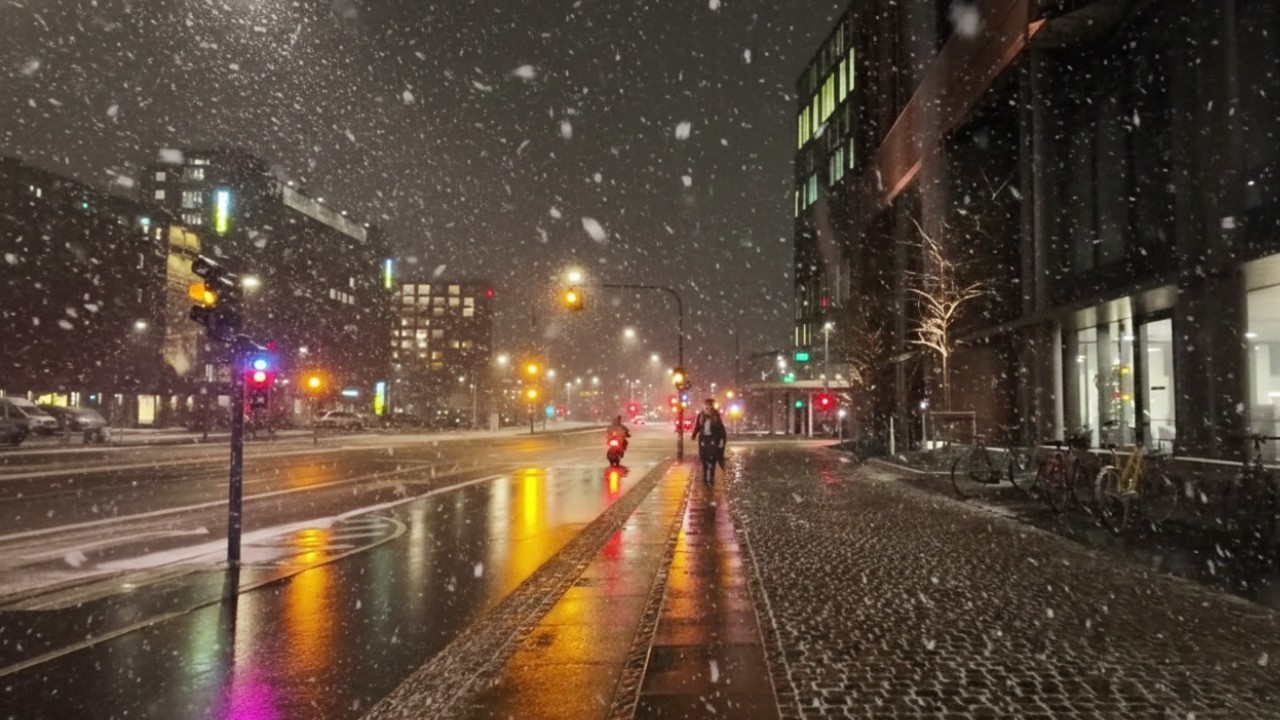 Copenhagen Heavy Snow Walk ❄️ From Central Station to Bryggebroen (4K, No Talking)